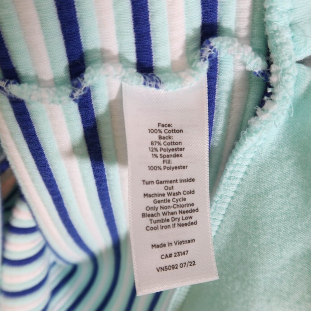 T By Talbots Textured Stripe Button Cuff Mock Nec… - image 7